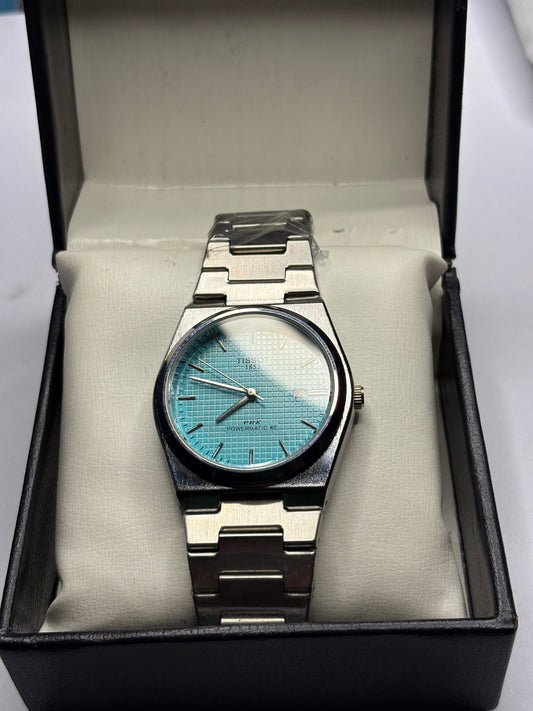 Tissot PRX 1853 - Silver Chain with Tiffany Blue Dial – Aurix